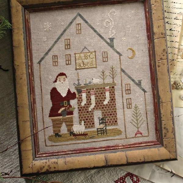 WITH THY NEEDLE Christmas Cottage counted cross stitch patterns at thecottageneedle.com