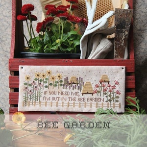 HEARTSTRING SAMPLERY Bee Garden counted cross stitch patterns at cottageneedle.com