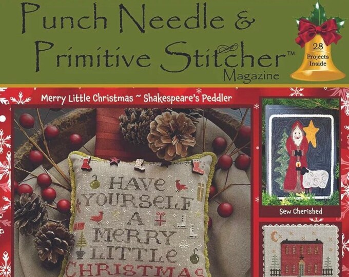 New Punch Needle & Primitive Stitcher Winter 2023 Issue Magazine Cross