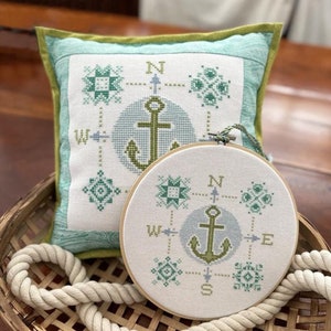 ROBIN PICKENS Anchored Life counted cross stitch patterns at cottageneedle.com