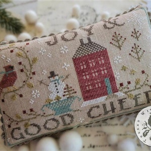 WITH THY NEEDLE Joy & Good Cheer counted cross stitch patterns at thecottageneedle.com