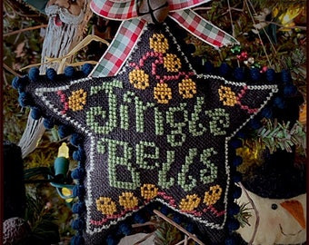 TERESA KOGUT Jingle Bells Ornament counted cross stitch patterns at thecottageneedle.com 2022 Needlework Expo