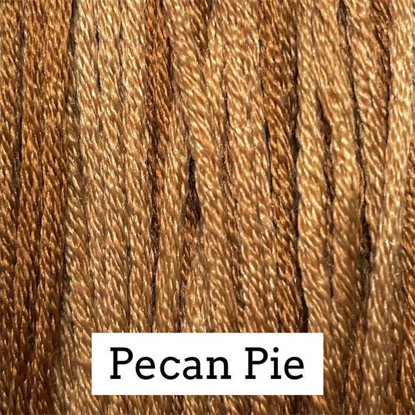 PECAN PIE Belle Soie Silk Classic Colorworks hand-dyed embroidery floss cross stitch thread at thecottageneedle.com
