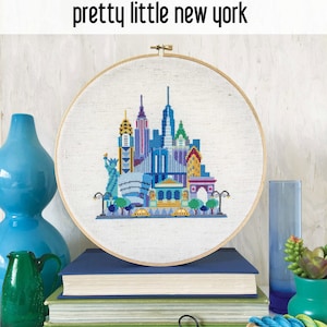 SATSUMA STREET Pretty Little New York City counted cross stitch patterns at cottageneedle.com NYC Manhattan