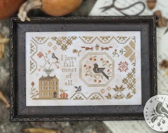 SIENTE COMO OTOÑO por With Thy Needle, patrón de punto de cruz contado en cottageneedle.com