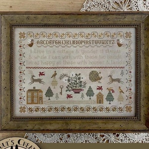 TERESA KOGUT Humble Cottage Thy Neighbor Happy House 3 Designs Optional Nähen Stoff Kreuzstich Muster bei 2025 Nashville Market