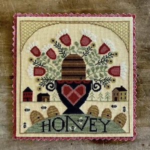 TERESA KOGUT Honey Optional Sewing Fabric counted cross stitch patterns at cottageneedle.com