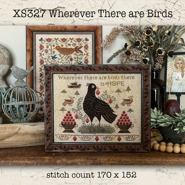 New! TERESA KOGUT Wherever There Are Birds XS327 counted cross stitch patterns at thecottageneedle.com 2024 Nashville Market