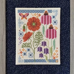 ROBIN PICKENS Superbloom counted cross stitch patterns at cottageneedle.com