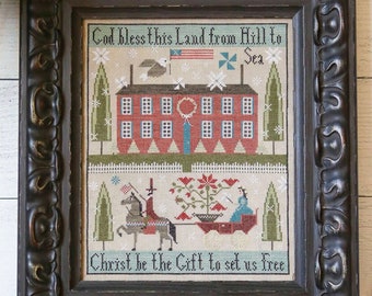 PLUM STReET SAMPLeRS Christmas In July counted cross stitch patterns at thecottageneedle.com