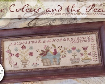 Ships in May! New! WITH THY NEEDLE Coleus & The Pear counted cross stitch patterns at thecottageneedle.com