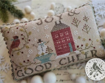 WITH THY NEEDLE Joy & Good Cheer counted cross stitch patterns at thecottageneedle.com