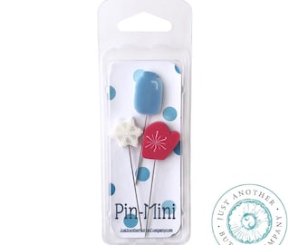3 Decorative Stainless Steel Sewing Pins Just Another Button Company FEELS LIKE AUTUMN Pin Mini Free Lazy Susan Mini-Pinnie Pattern