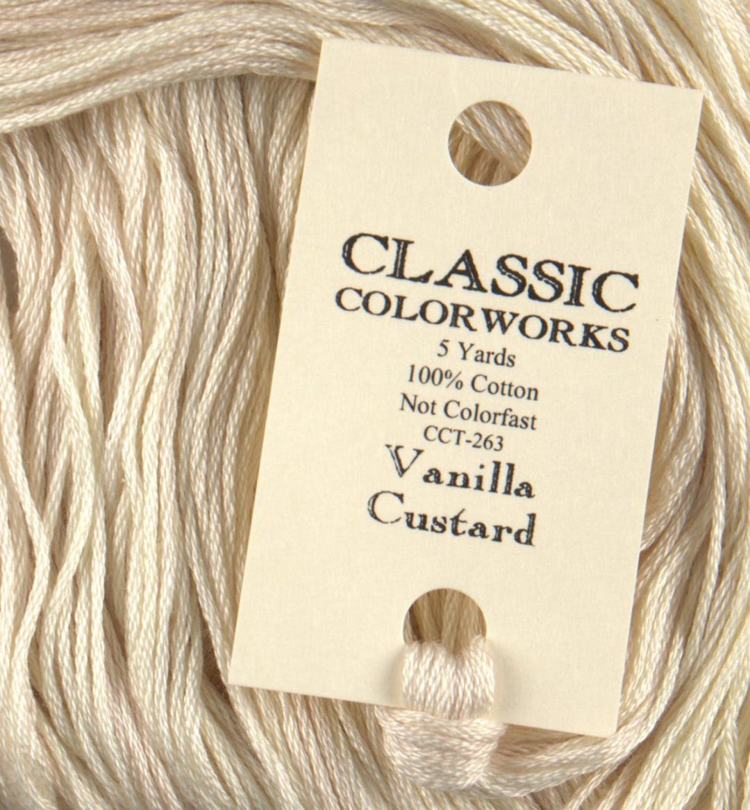 VANILLA CUSTARD Classic Colorworks Hand-dyed Embroidery Floss Cross ...