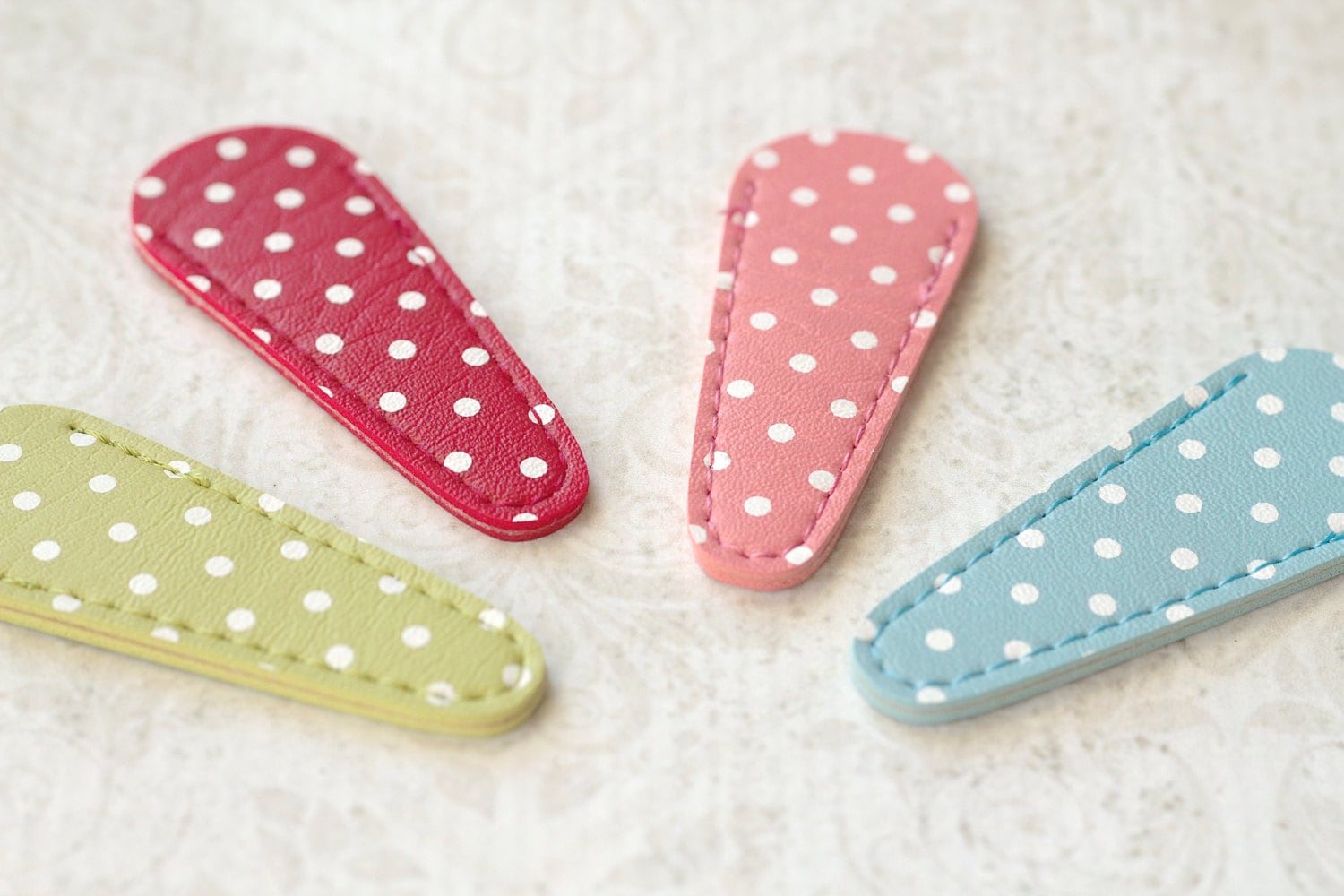 Polka Dot Vinyl Scissors Case - Large