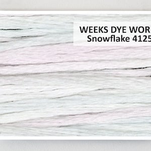 FIOCCO DI NEVE 4125 Weeks Dye Works WDW filo da ricamo tinto a mano filo per punto croce su cottageneedle.com