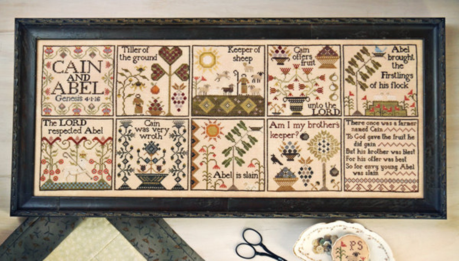 PLUM STREET SAMPLERS Brother's Keeper Counted Cross Stitch Etsy