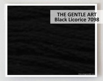 BLACK LICORICE 7098 Gentle Art GAST hand-dyed embroidery floss cross stitch thread at thecottageneedle.com