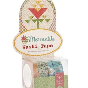 Conjunto de fitas adesivas Washi da LORI HOLT Mercantile em thecottageneedle.com armazenamento de bordados armazenamento ponto cruz tricô bordado costura crochê