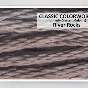 RIVER ROCKS Classic Colorworks hand-dyed embroidery floss cross stitch thread at cottageneedle.com