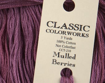 MULLED BERRIES Classic Colorworks 6-strand embroidery floss hand-dyed overdyed thread cross stitch at cottageneedle.com