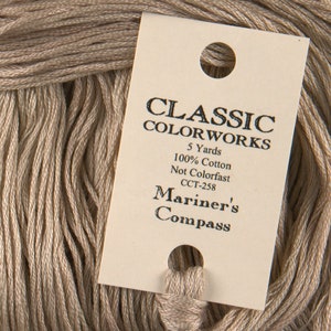 MARINER&#39;S COMPASS Classic Colorworks hand-dyed embroidery floss at cottageneedle.com