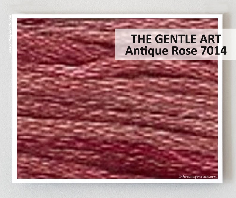 ANTIQUE ROSE 7014 Gentle Art GAST hand-dyed embroidery floss cross stitch thread at thecottageneedle.com image 1