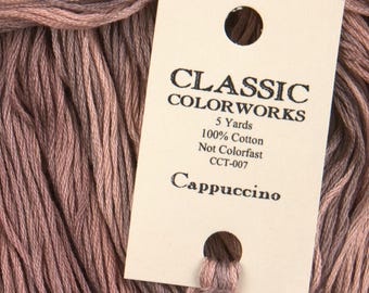 CAPPUCCINO Classic Colorworks hand-dyed embroidery floss cross stitch thread at cottageneedle.com