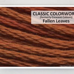 FALLEN LEAVES Klassisches Colorworks handgefärbtes Stickgarn für Kreuzstich bei Cottageneedle.com