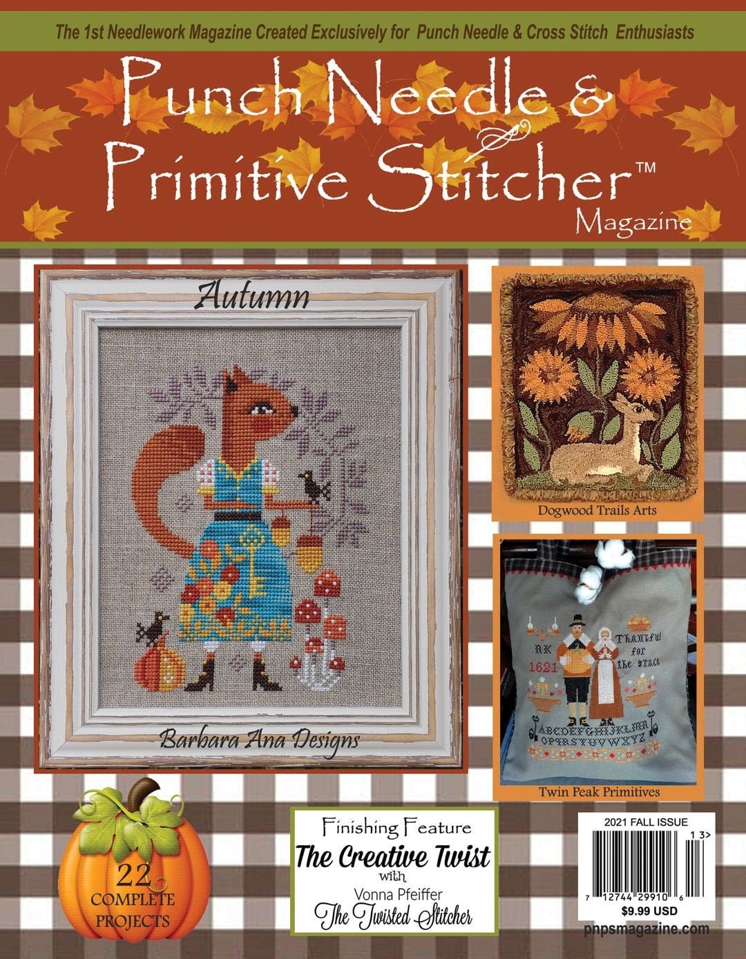 Punch Needle & Primitive Stitcher Autumn 2021 Issue Seasons of the