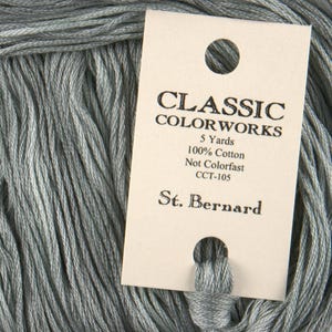 ST. BERNARD Classic Colorworks hand-dyed embroidery floss cross stitch thread at cottageneedle.com