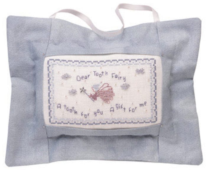 JBW DesignsTooth Fairy Pillow at cottageneedle.com counted cross stitch pattern rise of the guardians