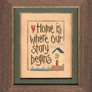 LIZZIE KATE Home Is Where Our Story Begins S62 Snippet series counted cross stitch patterns at cottageneedle.com Hurricane Katrina