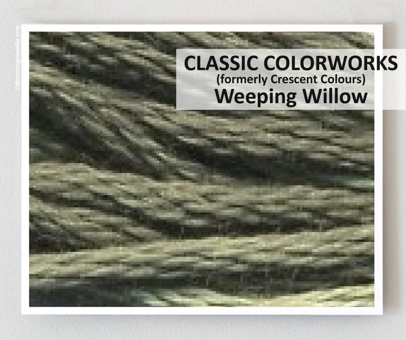 WEEPING WILLOW Classic Colorworks hand-dyed embroidery floss cross stitch thread at thecottageneedle.com image 1