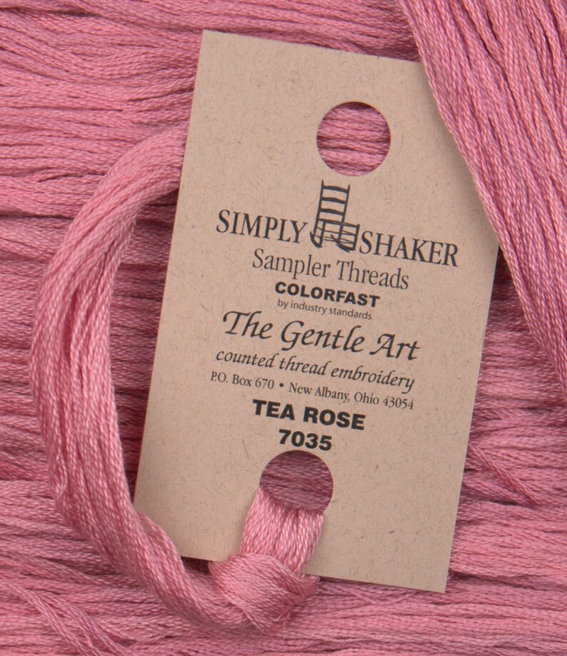 TEA ROSE 7035 Gentle Art GAST hand-dyed embroidery floss cross stitch thread at thecottageneedle.com image 1