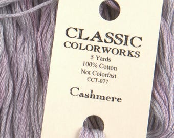 CASHMERE Classic Colorworks hand-dyed embroidery floss cross stitch thread at cottageneedle.com