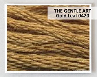 GOLD LEAF 0420 Gentle Art GAST hand-dyed embroidery floss cross stitch thread at thecottageneedle.com