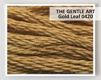 GOLD LEAF 0420 Gentle Art GAST hand-dyed embroidery floss cross stitch thread at cottageneedle.com