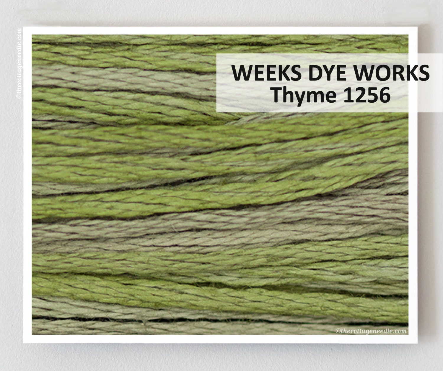 THYME 1256 Weeks Dye Works WDW Variegated Handdyed Embroidery Etsy