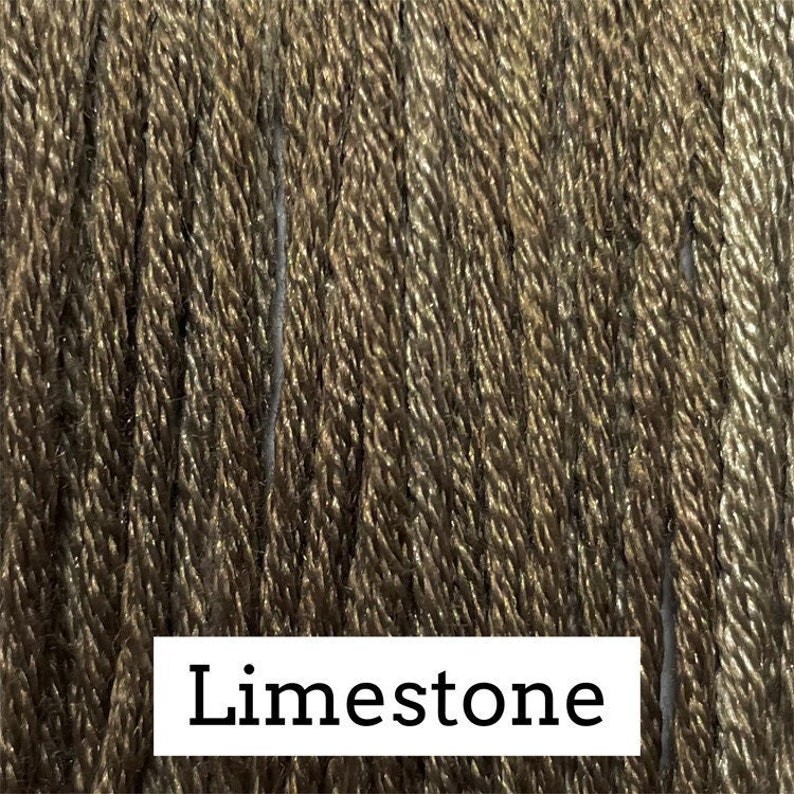 LIMESTONE Belle Soie Silk Classic Colorworks hand-dyed embroidery floss cross stitch thread at thecottageneedle.com image 2