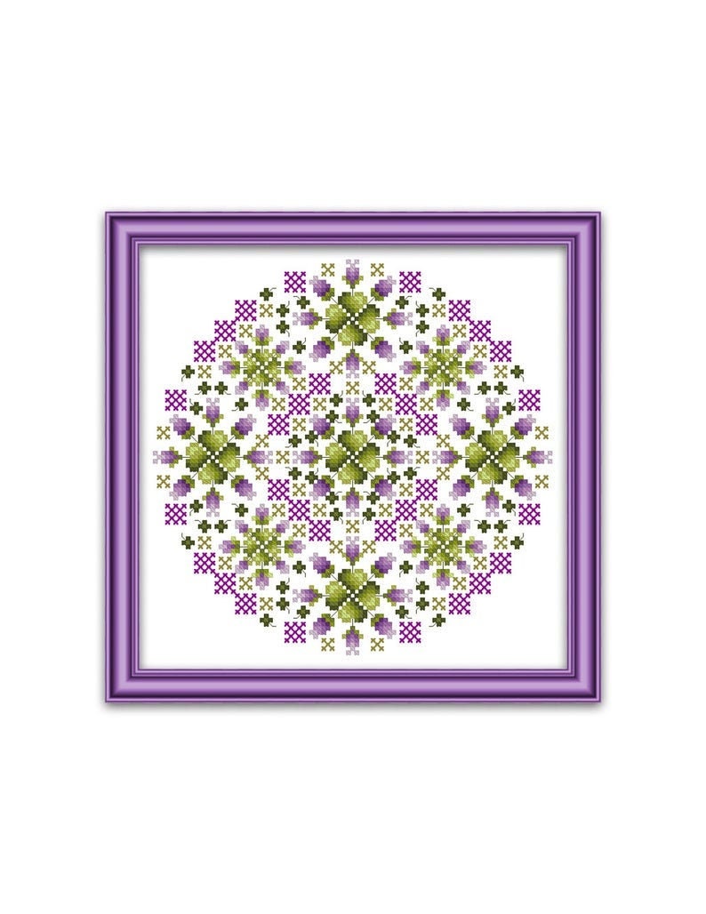 PDF DOWNLOAD March Cats and Mandalas digital counted cross stitch patterns by Kitty /& Me at thecottageneedle.com