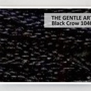 May include: Black and white abstract art print with the text "THE GENTLE ART Black Crow 1040".