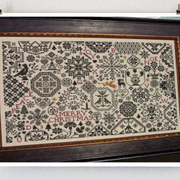 CHRISTMAS QUAKER by ByGone Stitches digital download pdf counted cross stitch e-pattern at cottageneedle.com