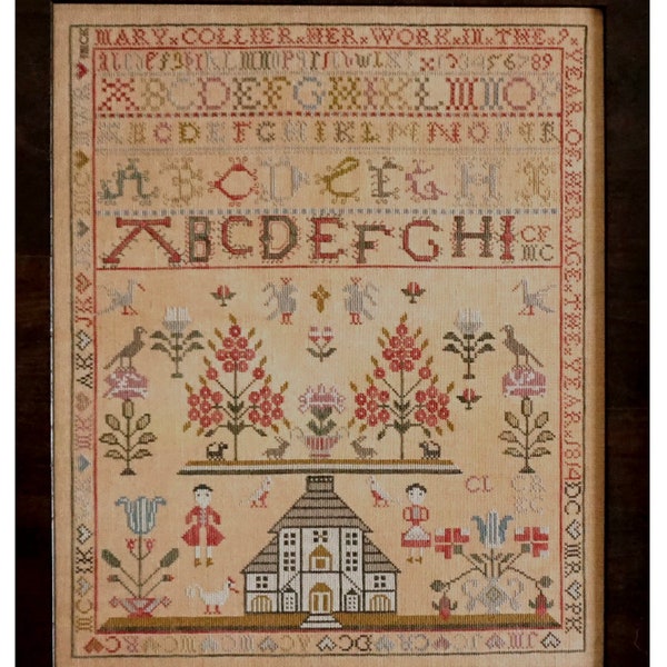 NEW! LA D DA Mary Collier 1814 counted cross stitch patterns at thecottageneedle.com 2024 Nashville Needlework Market