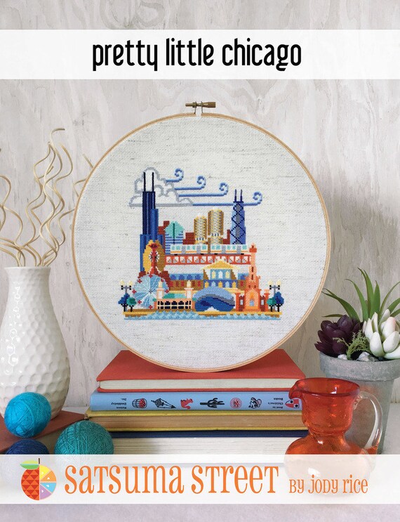 SATSUMA STREET Pretty Little Chicago Counted Cross Stitch Etsy