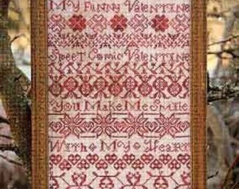 HEARTSTRING SAMPLERY My Funny Valentine counted cross stitch patterns at cottageneedle.com February love wedding