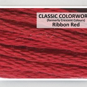 RIBBON RED Classic Colorworks hand-dyed embroidery floss cross stitch thread at cottageneedle.com