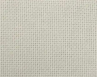 ARTICHOKE 14 16 ct. Aida 28 32 Linen counted cross stitch fabric at thecottageneedle.com Pale Light Green Gray Grey