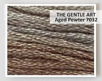 AGED PEWTER 7032 Gentle Art GAST hand-dyed embroidery floss cross stitch thread at thecottageneedle.com