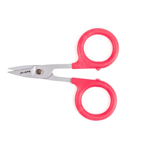 KAREN KAY BUCKLEY Small 3-3/4" Softgrip Curved-Serrated Edge Perfect Scissors 2-pc. Set embroidery at thecottageneedle.com cross stitch tool